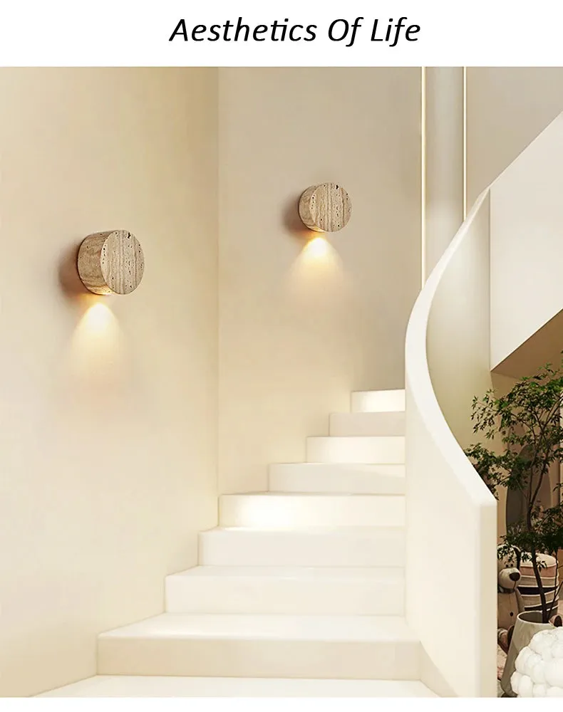 Wabi Sabi Natural Stone Wall Lamp
