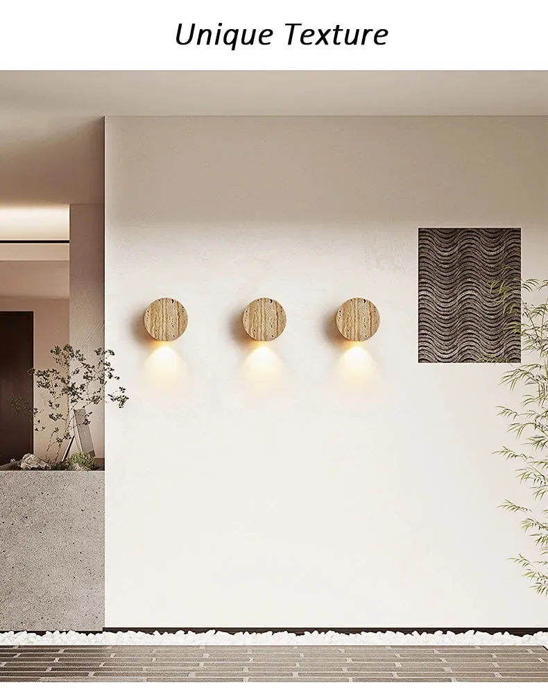 Wabi Sabi Natural Stone Wall Lamp