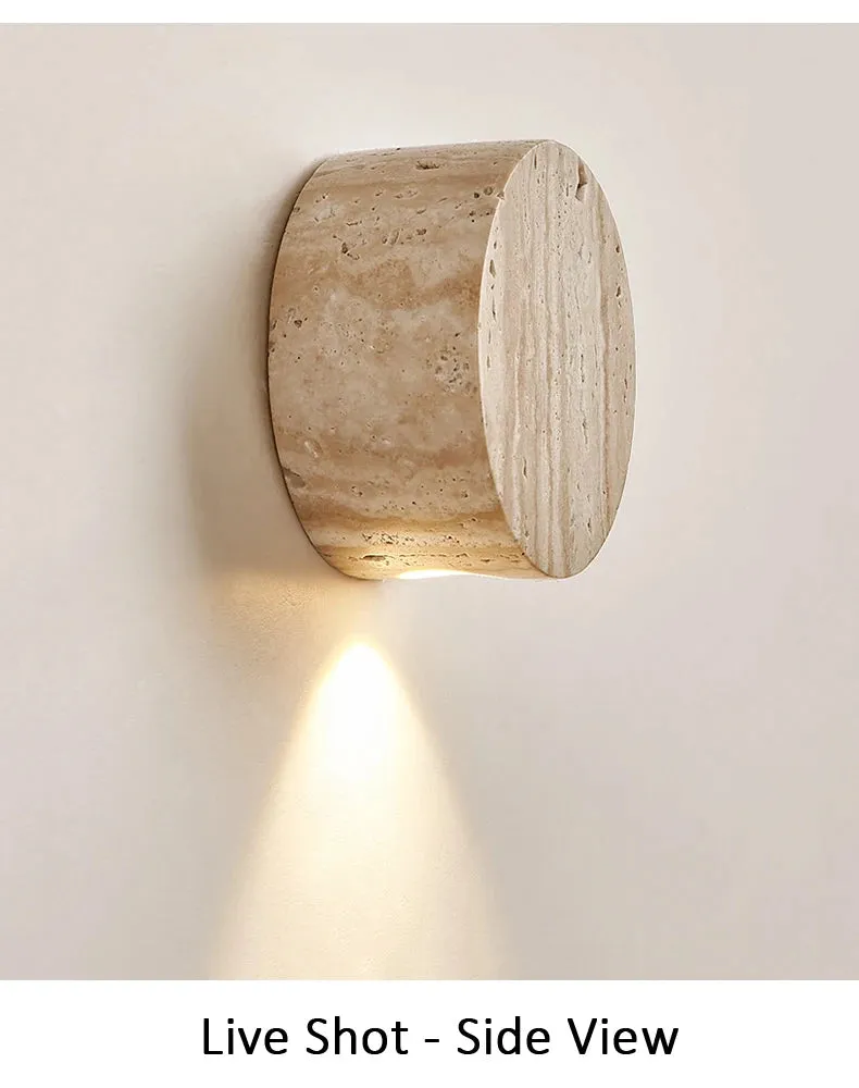 Wabi Sabi Natural Stone Wall Lamp