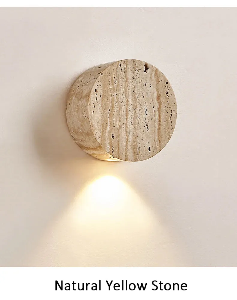 Wabi Sabi Natural Stone Wall Lamp