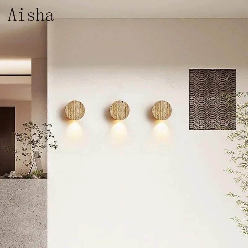 Wabi Sabi Natural Stone Wall Lamp