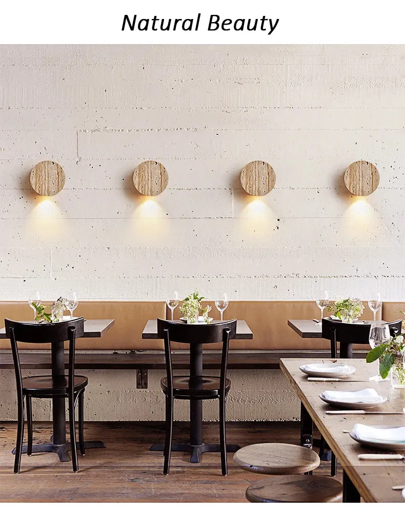 Wabi Sabi Natural Stone Wall Lamp