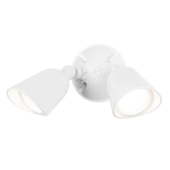WAC Endurance Double Spot Wallpack Luminaire 120V 3000K  Architectural White WP-LED430-30-AWT