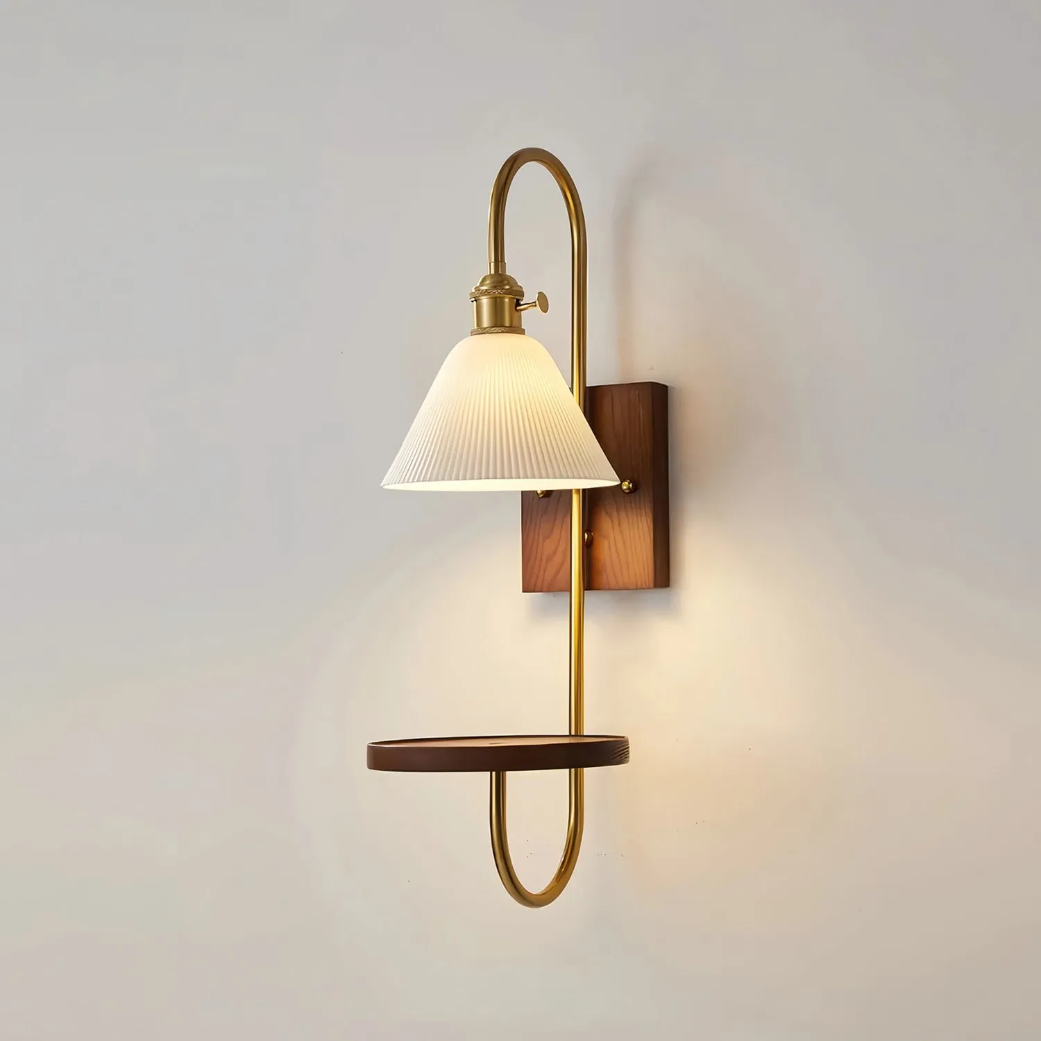 Walnut Wax Sconce