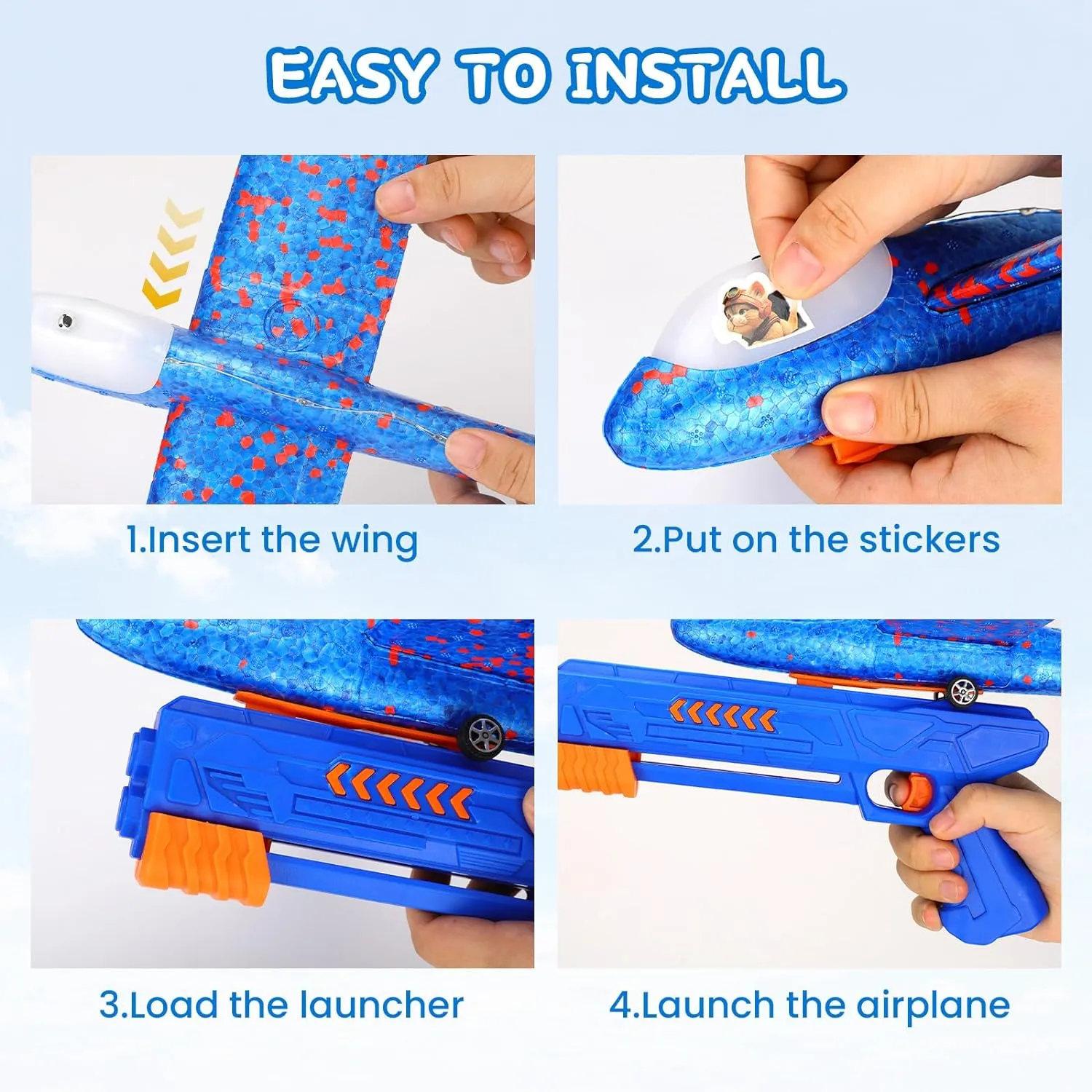 Warriors of The Universe Airplane Launcher - 3PK airplanes and 1 launcher