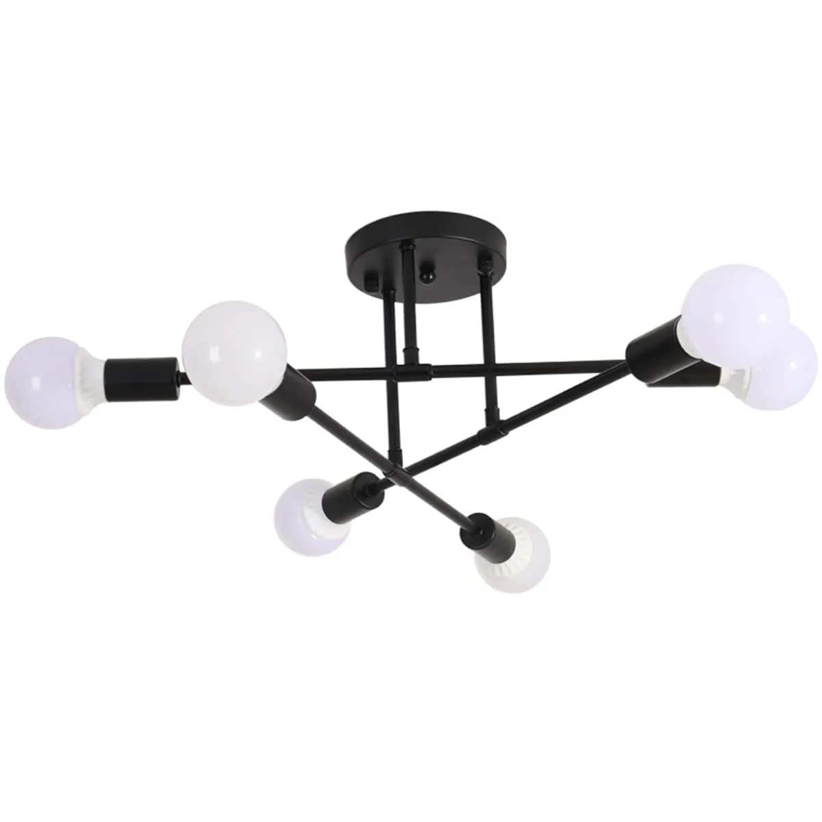 XC Dome - Modern Sputnik Ceiling Lights Fixture Nordic Semi Flush Mount