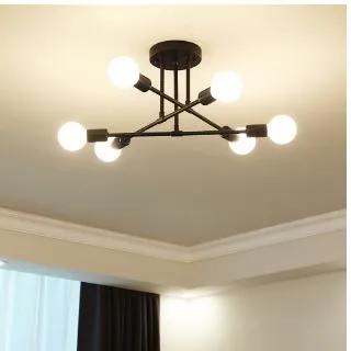 XC Dome - Modern Sputnik Ceiling Lights Fixture Nordic Semi Flush Mount