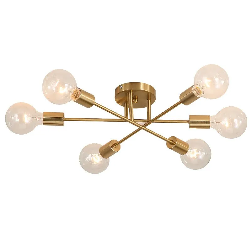 XC Dome - Modern Sputnik Ceiling Lights Fixture Nordic Semi Flush Mount