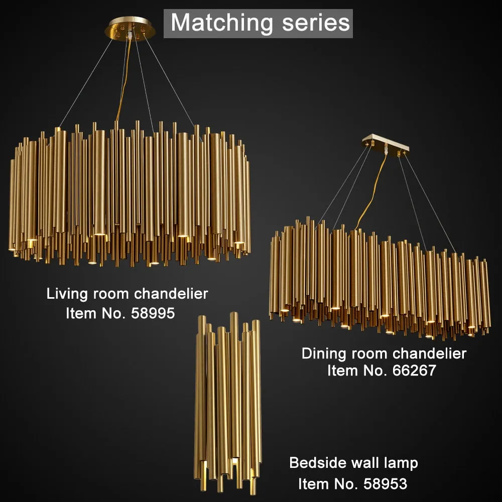 YLK Melis Gold Wall Sconce Lighting Polished Steel Luminaria Home Decoration