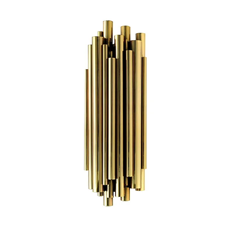 YLK Melis Gold Wall Sconce Lighting Polished Steel Luminaria Home Decoration