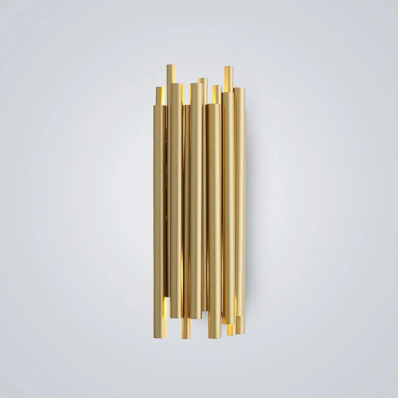 YLK Melis Gold Wall Sconce Lighting Polished Steel Luminaria Home Decoration
