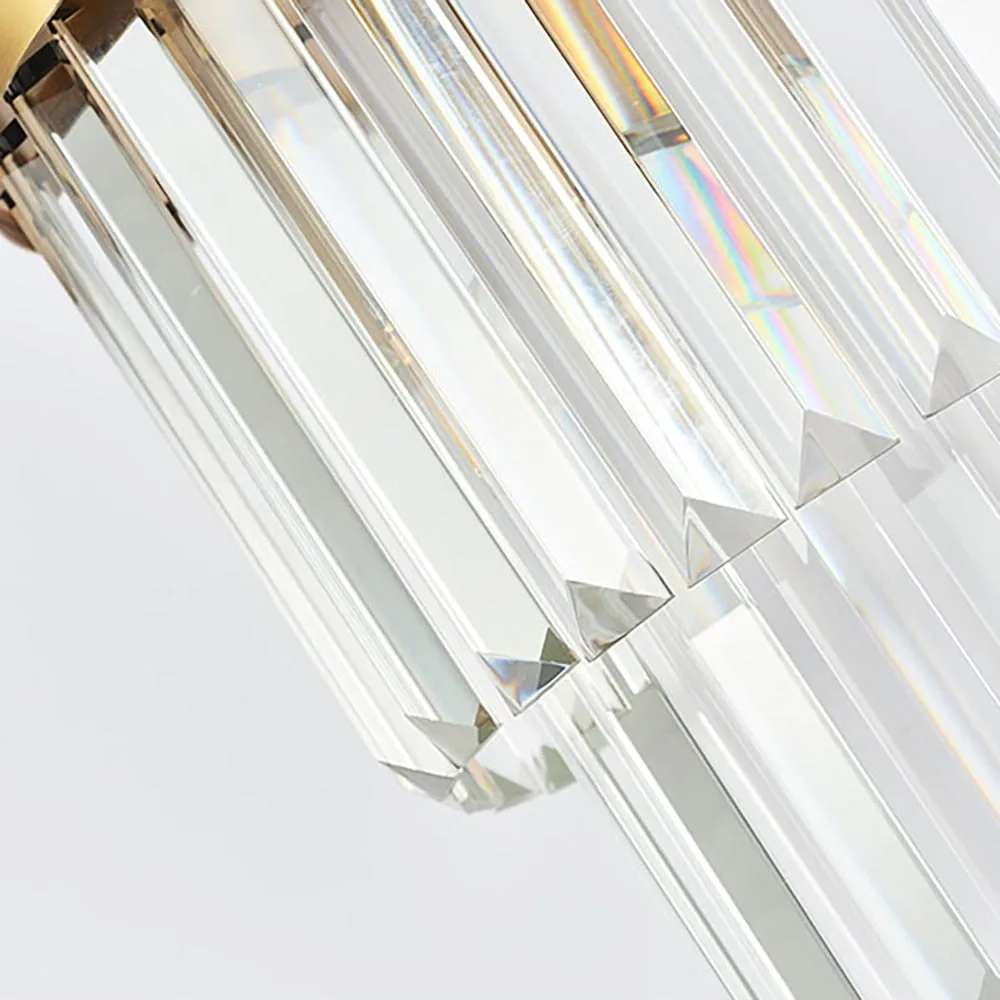 YLK Modern Crystal Gold Wall Lamps Bedside Loft Lights