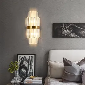 YLK Modern Crystal Gold Wall Lamps Bedside Loft Lights